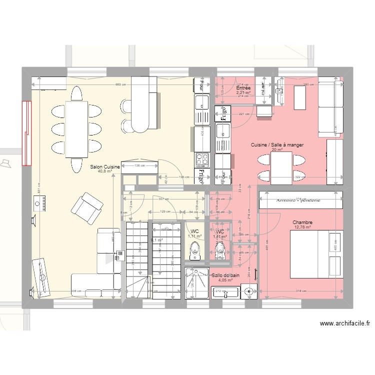 BRAMANS CECILE RDC PROJET 3. Plan de 0 pièce et 0 m2
