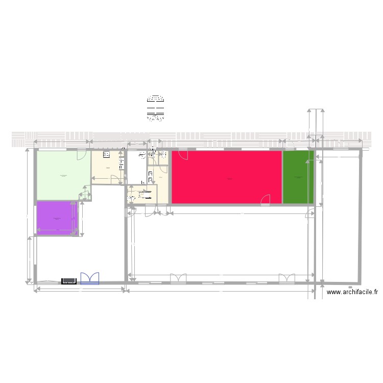 Local Feignies. Plan de 0 pièce et 0 m2