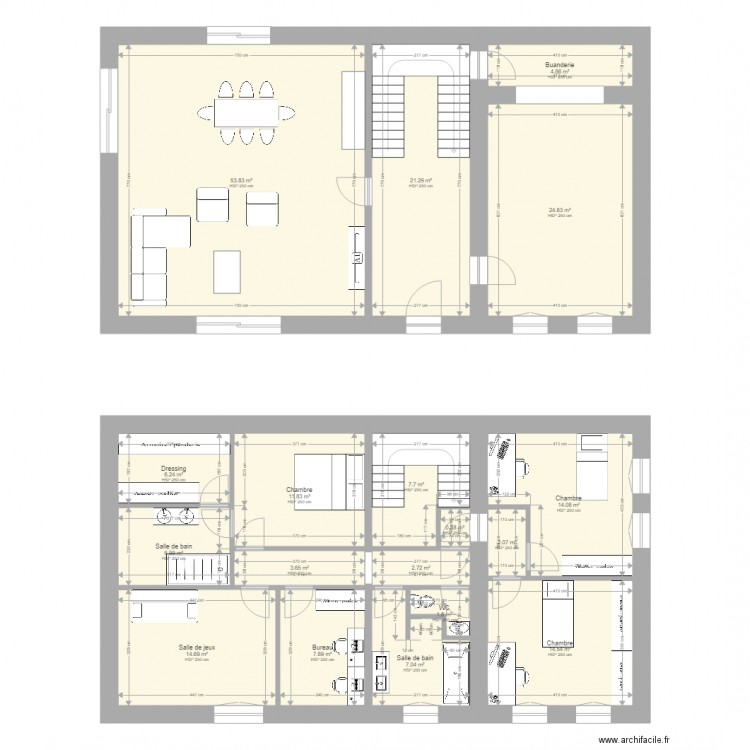 Maison Betty Fleurance version extension. Plan de 0 pièce et 0 m2