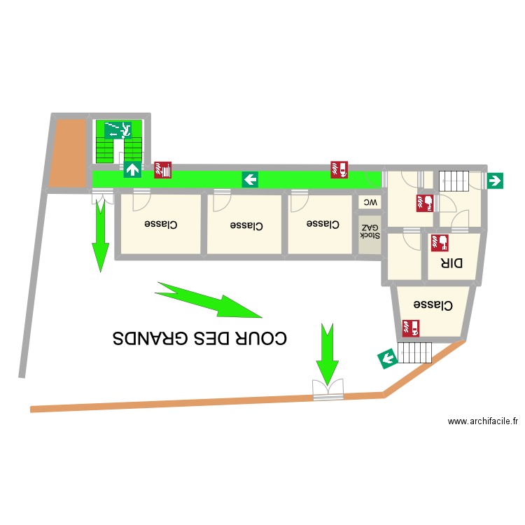 Saint servais A Rez DOWN. Plan de 0 pièce et 0 m2