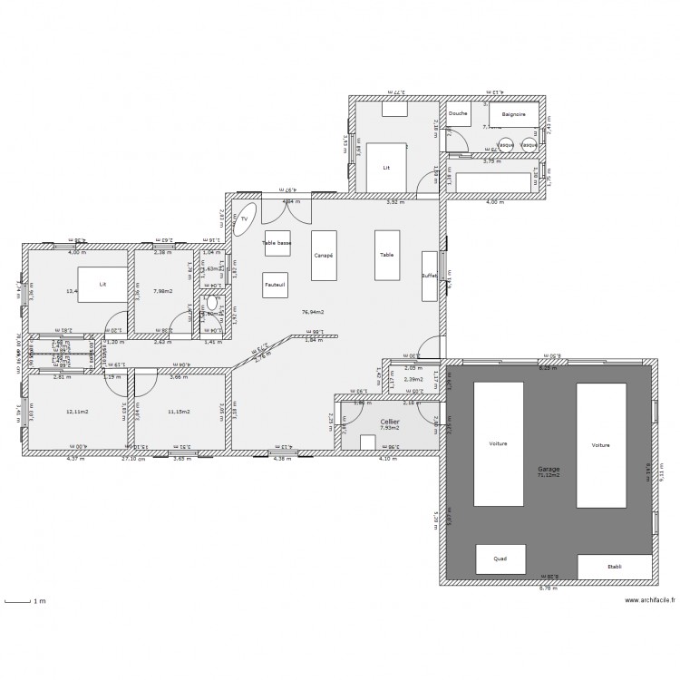 Maison1. Plan de 0 pièce et 0 m2