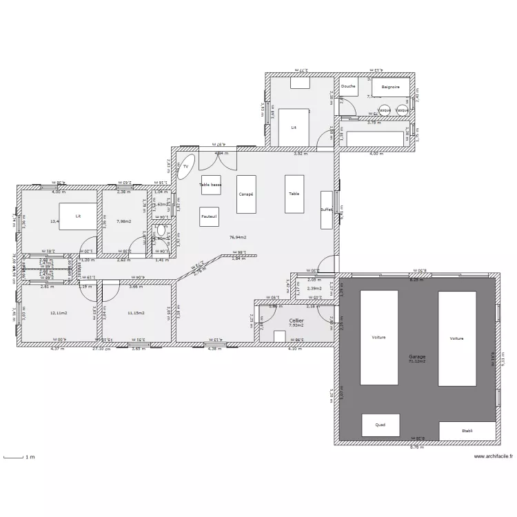 Maison1. Plan de 