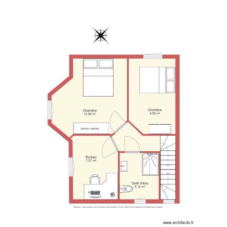 BI 1355 GOETZ  etage non côté. Plan de 0 pièce et 0 m2