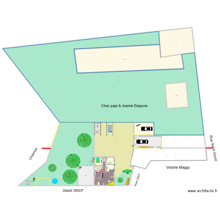 PG Julien2. Plan de 23 pièces et 3844 m2