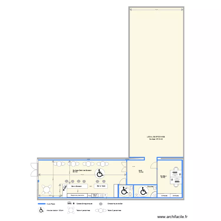 Plan Archi am&eacute;nagement 2. Plan de 