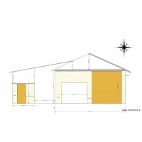 GARAGE FACADE OUEST avant travaux