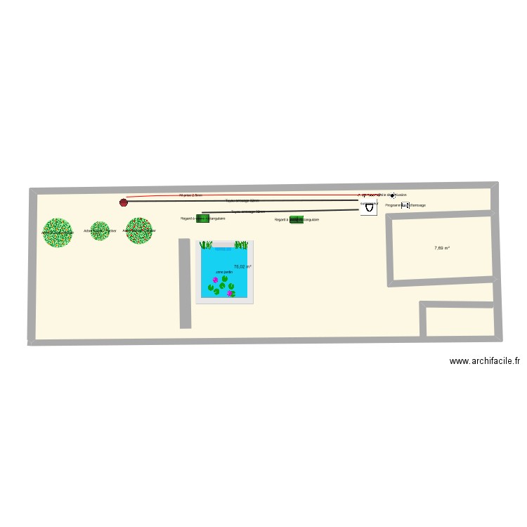 installation arrosage. Plan de 0 pièce et 0 m2