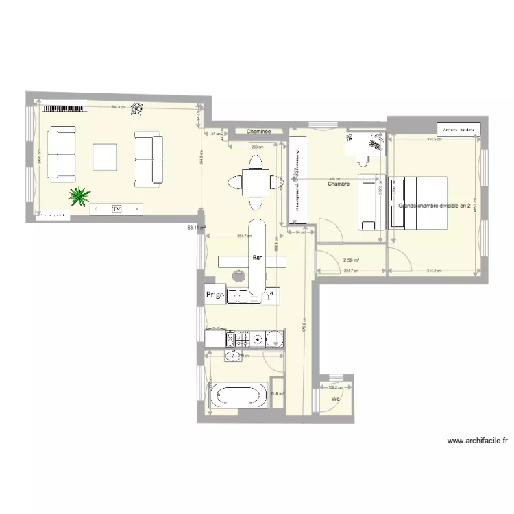 32 passage du D&eacute;sir. Plan de 