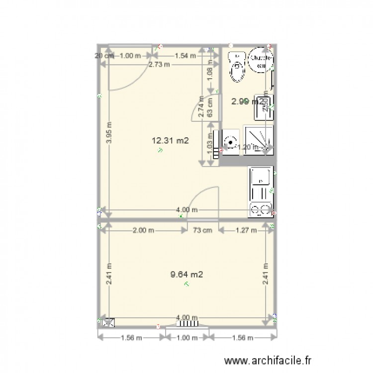 F2 RdC. Plan de 0 pièce et 0 m2