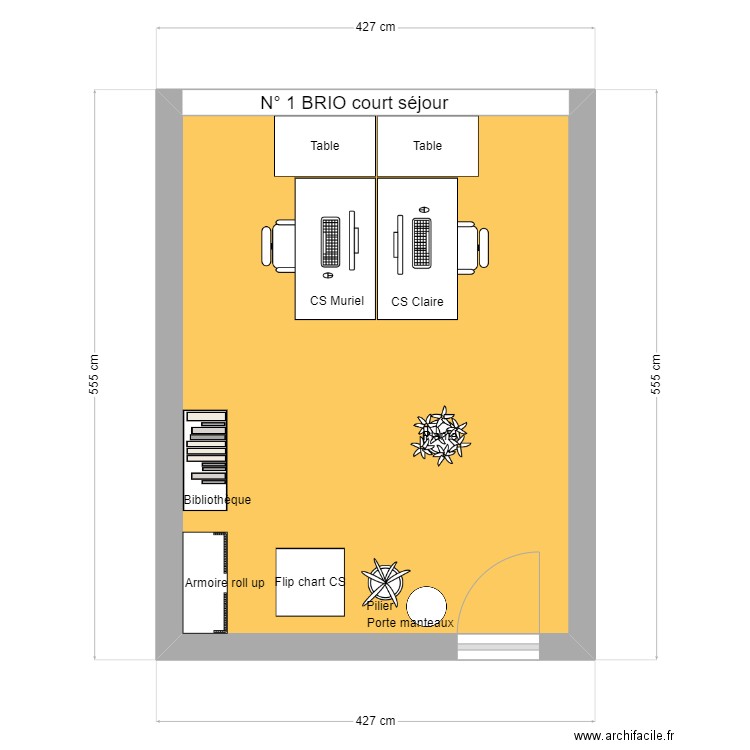 N°1 BRIO court séjour vf. Plan de 0 pièce et 0 m2