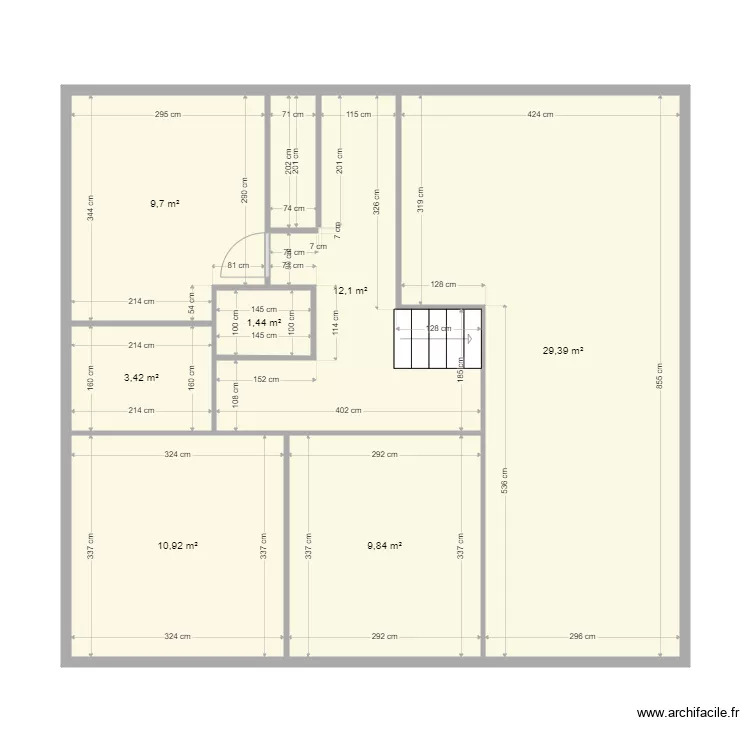 Auffargis Actuel. Plan de 