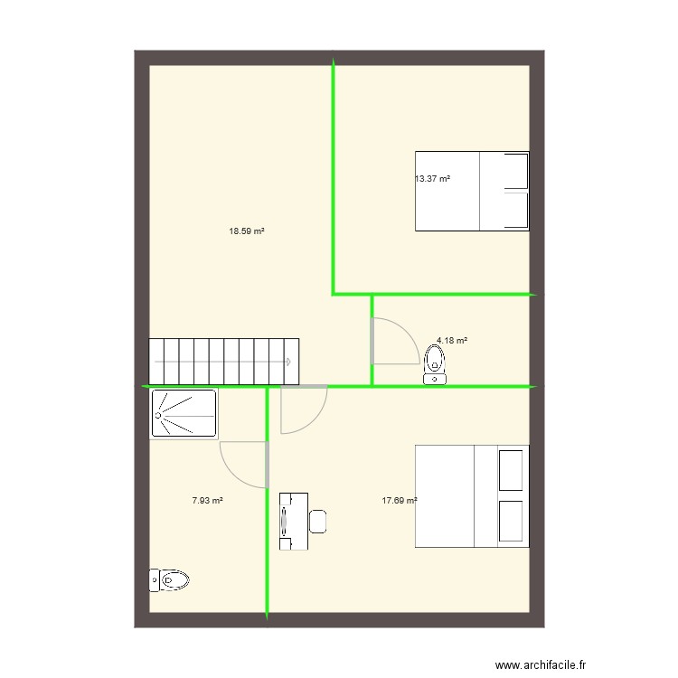 essai combles. Plan de 0 pièce et 0 m2