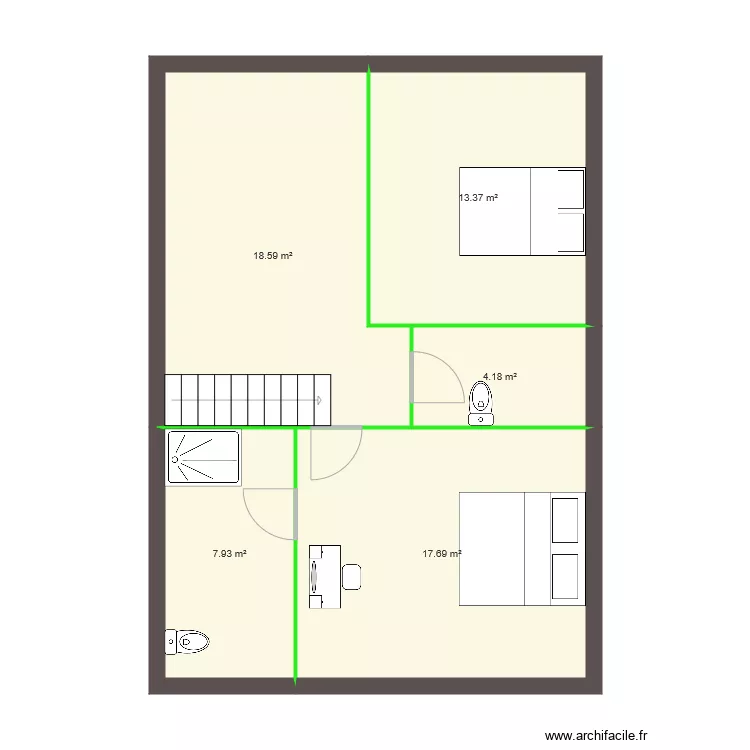 essai combles. Plan de 