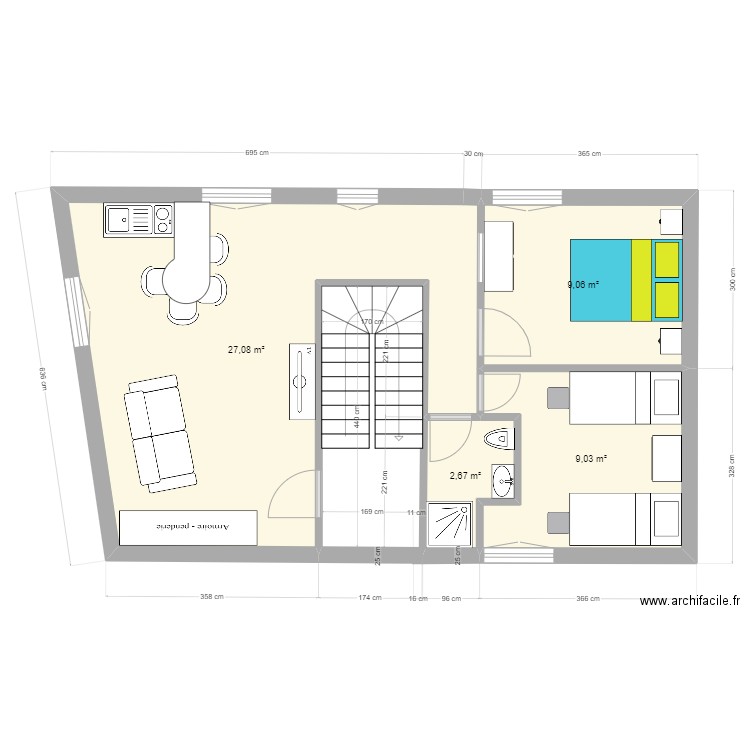 plan appart 1. Plan de 0 pièce et 0 m2