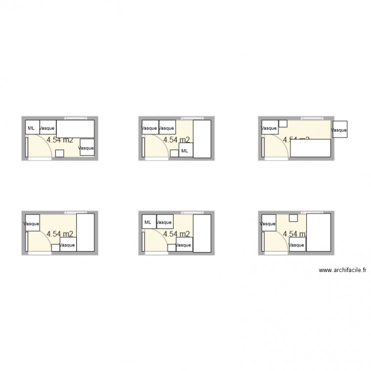 sdb. Plan de 0 pièce et 0 m2