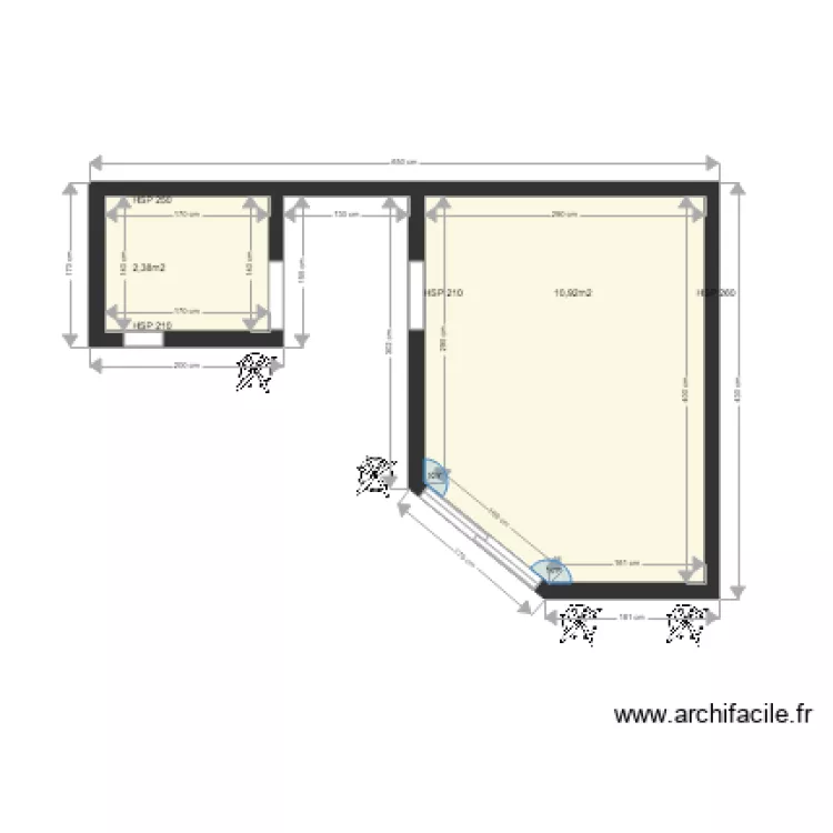 Bungalow DPE. Plan de 