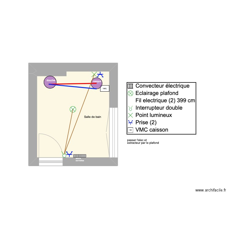 SDB CHAKIBA. Plan de 0 pièce et 0 m2