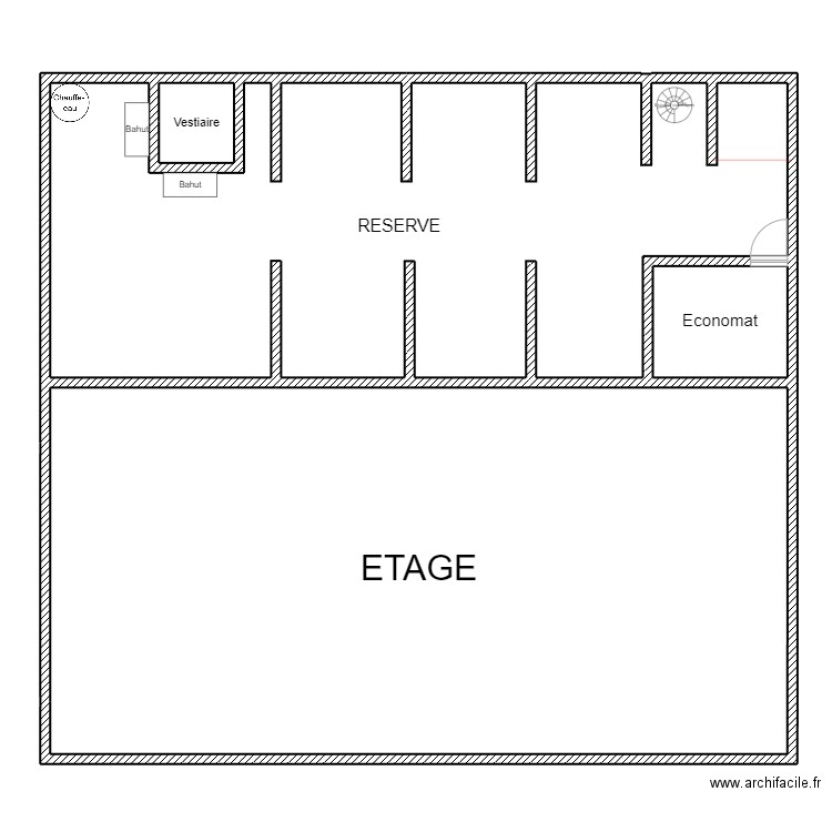 tripo étage. Plan de 4 pièces et 297 m2