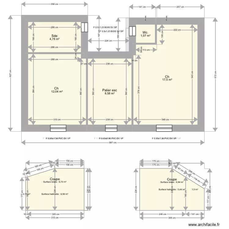 Zidi . Plan de 