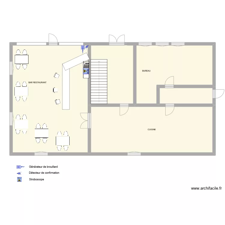 TABAC D'ELO G&eacute;n&eacute;rateur de brouillard. Plan de 