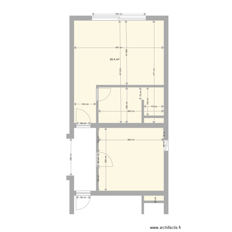 Chambre G arrière Etage 1 2 3. Plan de 0 pièce et 0 m2