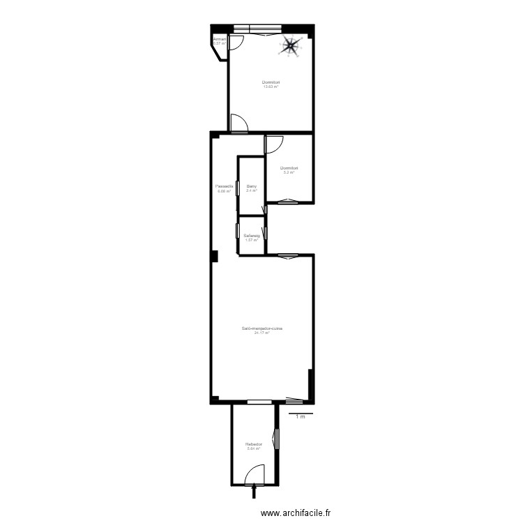 AV VERGE DE CANOLICH 76 ENTRESOL SANT JULIA. Plan de 0 pièce et 0 m2