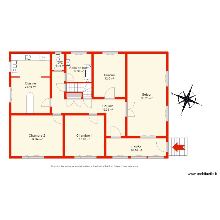 BI 5572 rdc non côté. Plan de 0 pièce et 0 m2