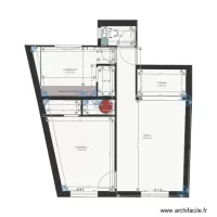 Plan existant appartement St&eacute;phanie DUBOIS
