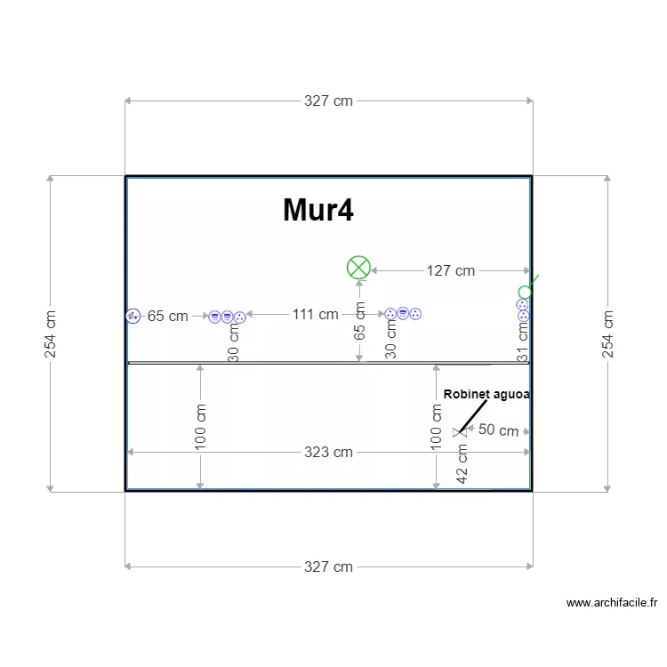 Mur de cuisine4. Plan de 