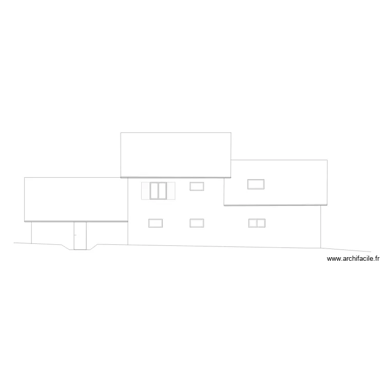 Fa&ccedil;ade Nord 20210629. Plan de 