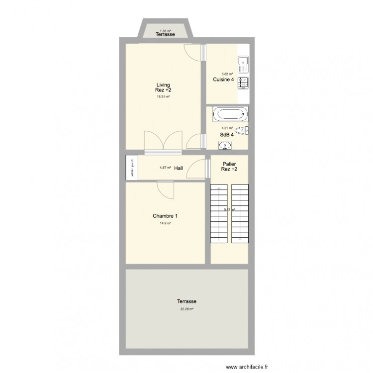 Marie José Rez2 int. Plan de 0 pièce et 0 m2