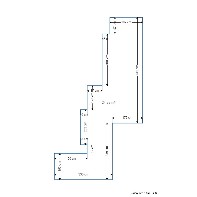 terrassa l'escladella. Plan de 1 pièce et 24 m2