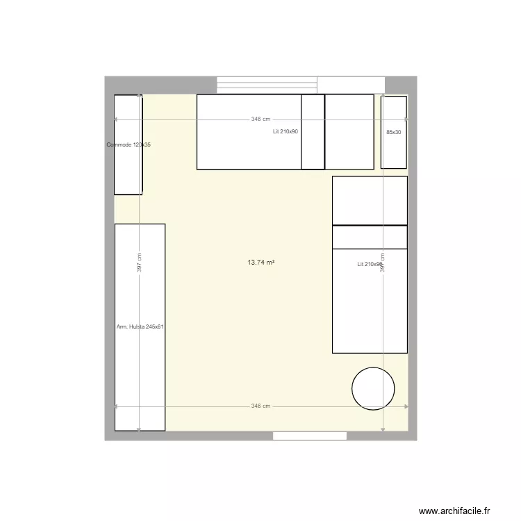 wat chambre 2. Plan de 