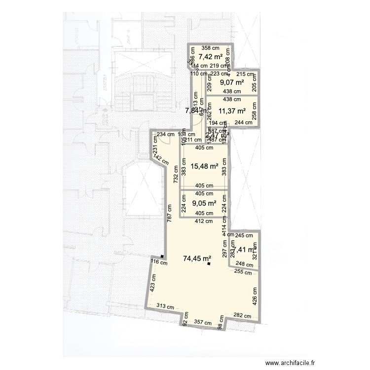 mdu15. Plan de 9 pièces et 145 m2