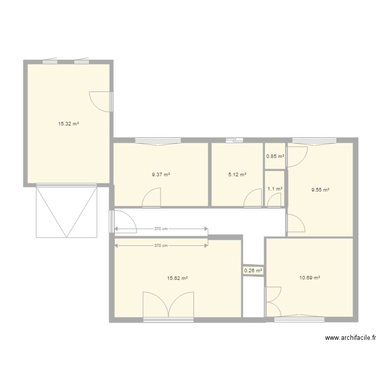 maison Miré mesures avancées cotations simples. Plan de 0 pièce et 0 m2