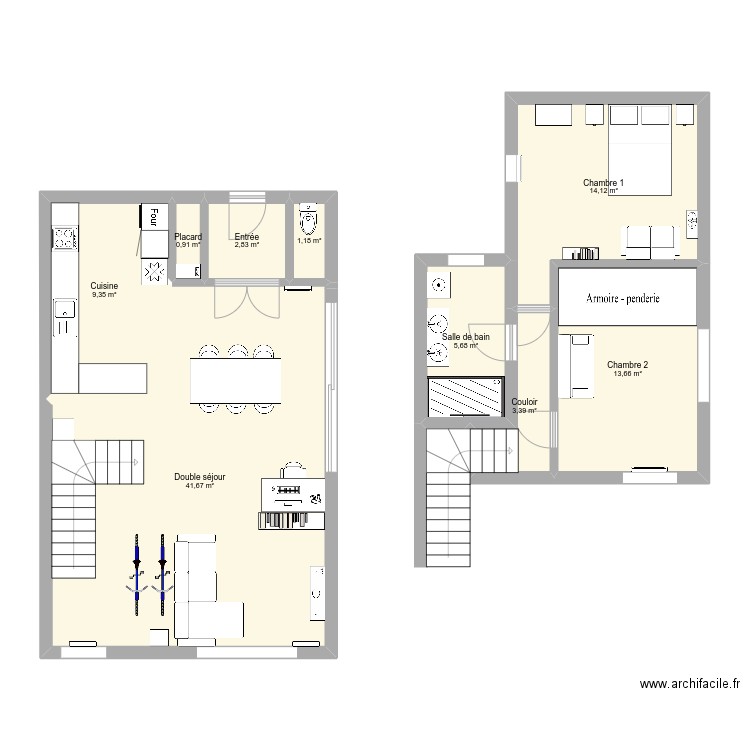 Appartement. Plan de 0 pièce et 0 m2