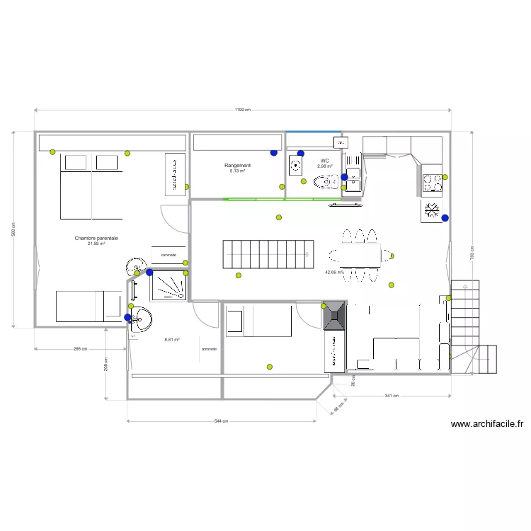 Theys 1er groupe. Plan de 