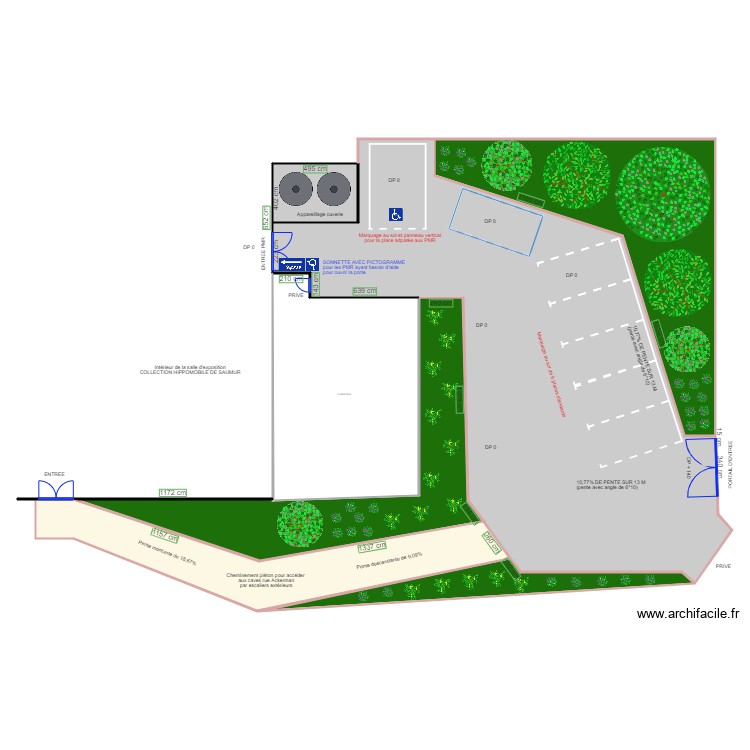 2 PARKING COLLECTION HIPPOMOBILE APRES TRAVAUX. Plan de 0 pièce et 0 m2