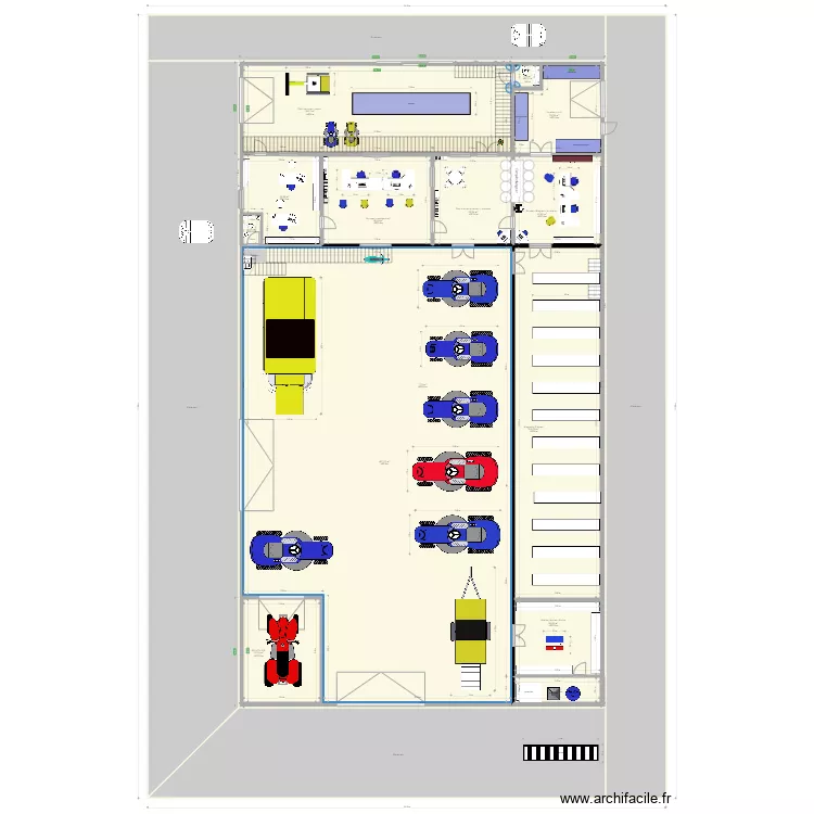 Garage Horion. Plan de 