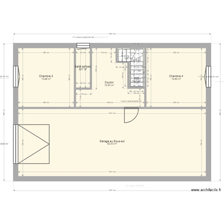 LE CAIN. Plan de 0 pièce et 0 m2