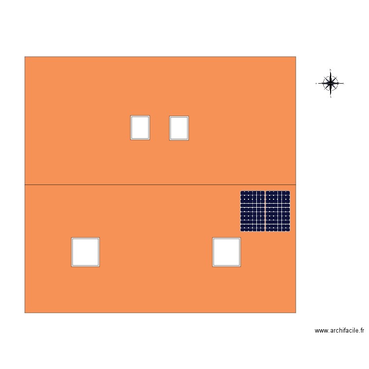 Plan toiture. Plan de 0 pièce et 0 m2