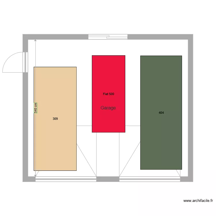 nouveau garage habit&eacute; modifi&eacute;. Plan de 