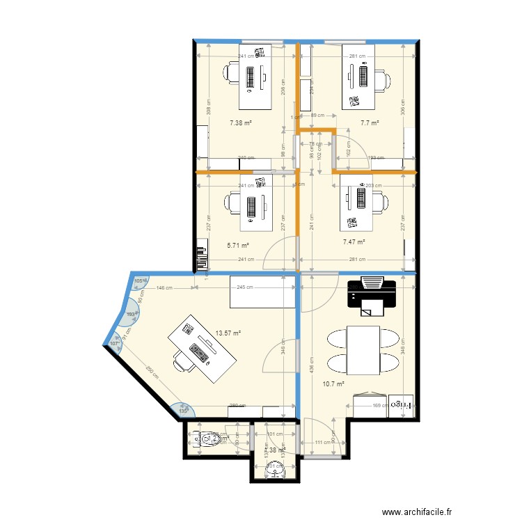 bureauORS2MEUBLES. Plan de 0 pièce et 0 m2