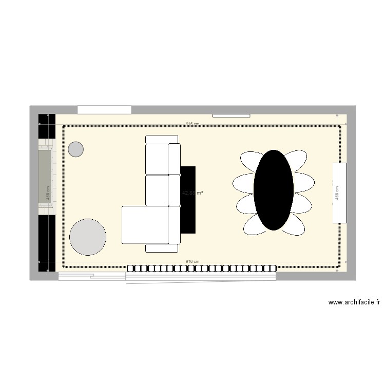 salon Fabi 2. Plan de 0 pièce et 0 m2