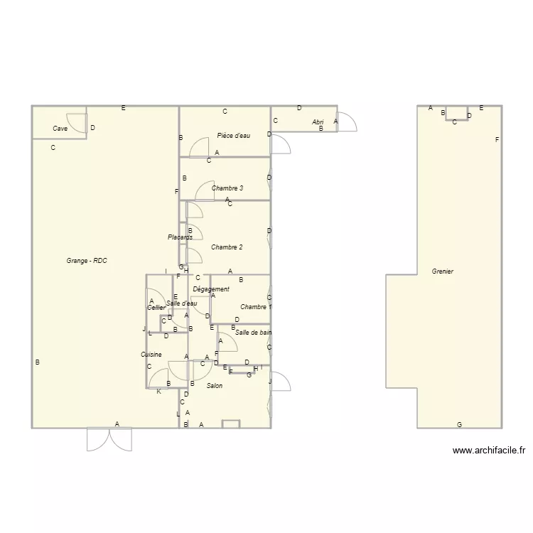 Croquis BAZZO PENAFIEL. Plan de 
