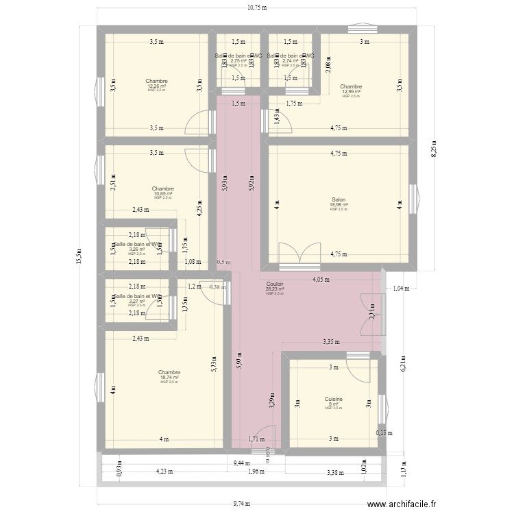 Maison 4 chambre 2. Plan de 0 pièce et 0 m2