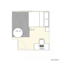 chambre cl&eacute;ment avec bureau actuel