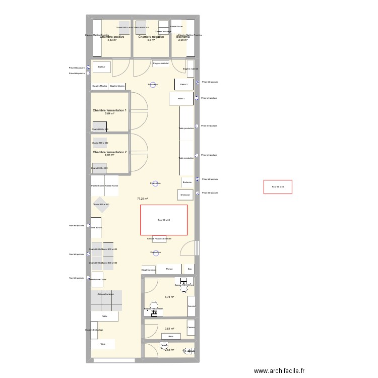 Dorian 120m2 - Montreuil 7. Plan de 0 pièce et 0 m2
