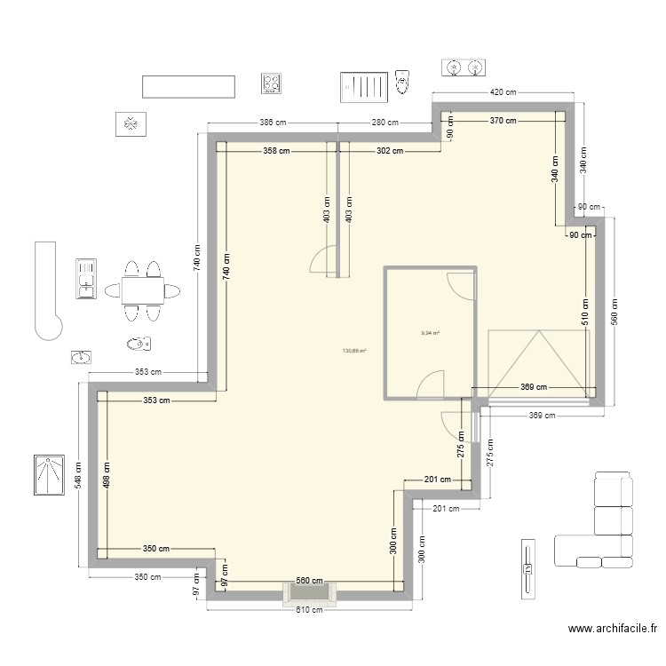 projet Megane. Plan de 0 pièce et 0 m2