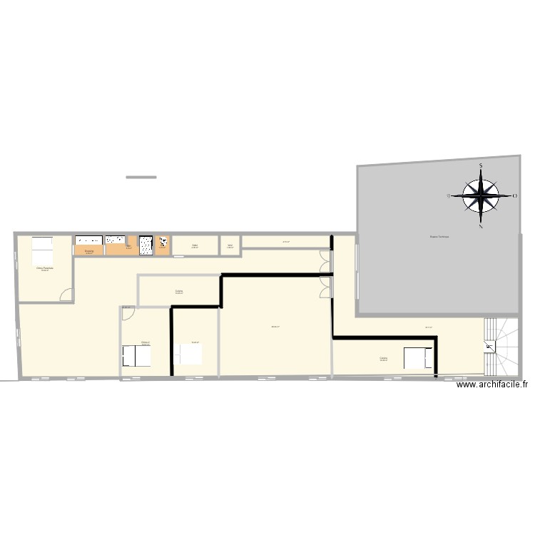 Appart CANiveau17. Plan de 0 pièce et 0 m2